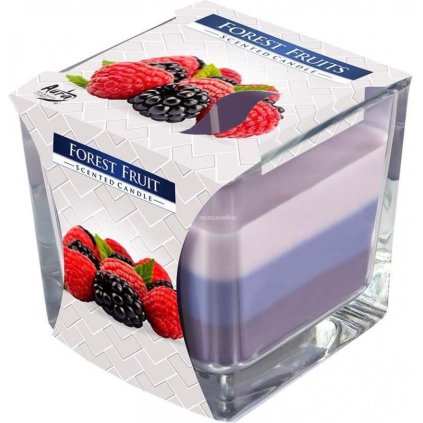 vyr 567 svicka vonna trojbarevna sklo lesni ovoce