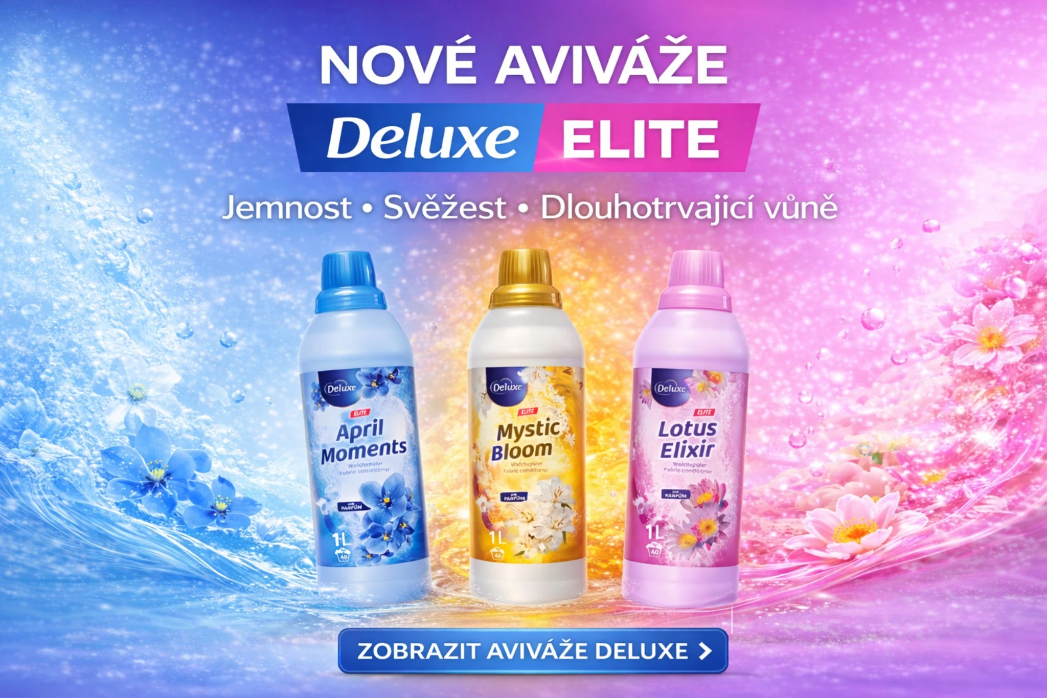 Deluxe Elite aviváže – Lotus Elixir, Mystic Bloom, April Moments