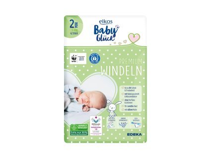 Elkos Premium dětské pleny 2+ MINI 3-6 kg 42 ks