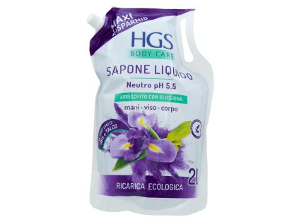 5483HG HGS SAPONE LIQUIDO Iris e Talco 2 l