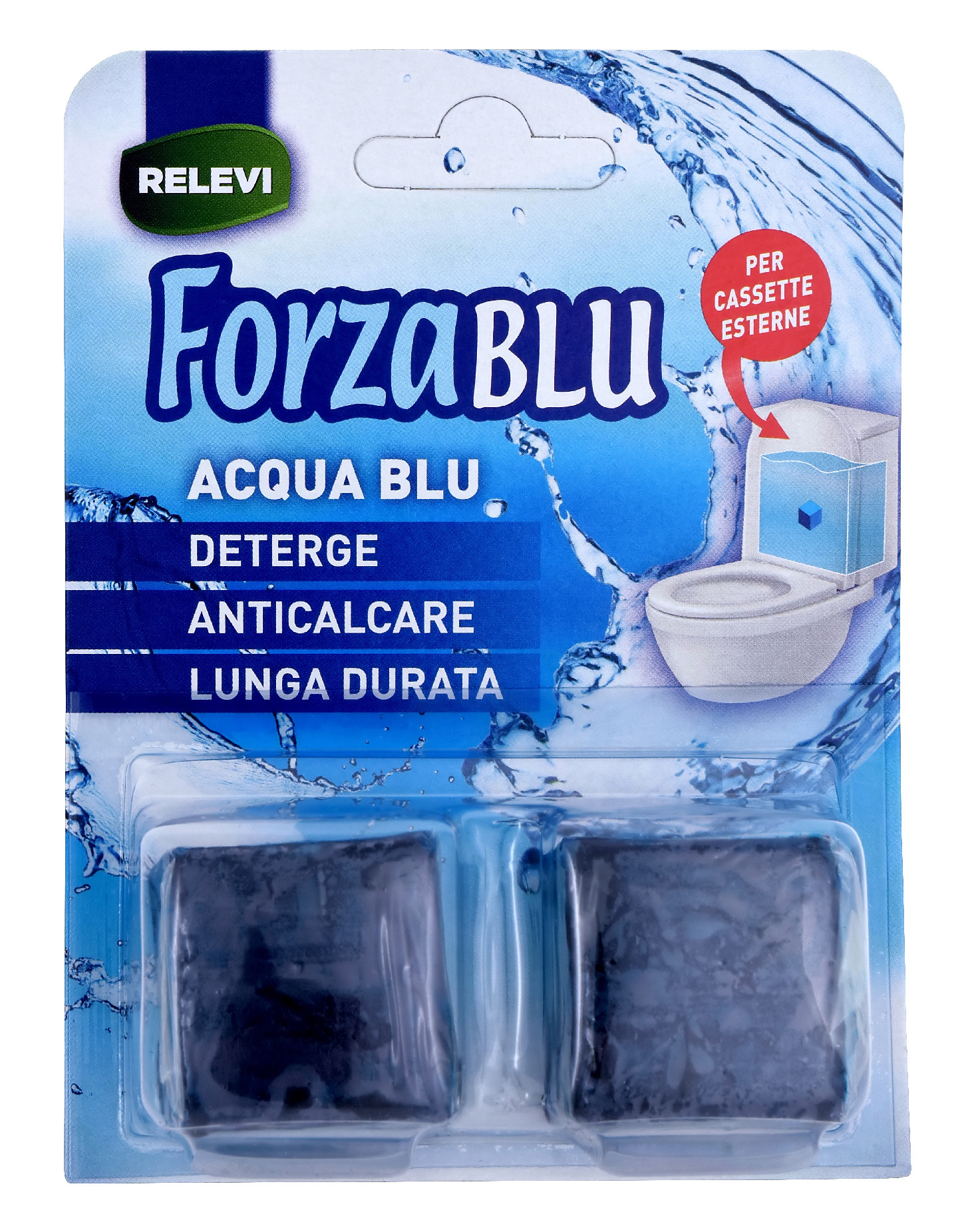 Tablety do nádržky WC Forzablu Acqua Blu, 2x50g