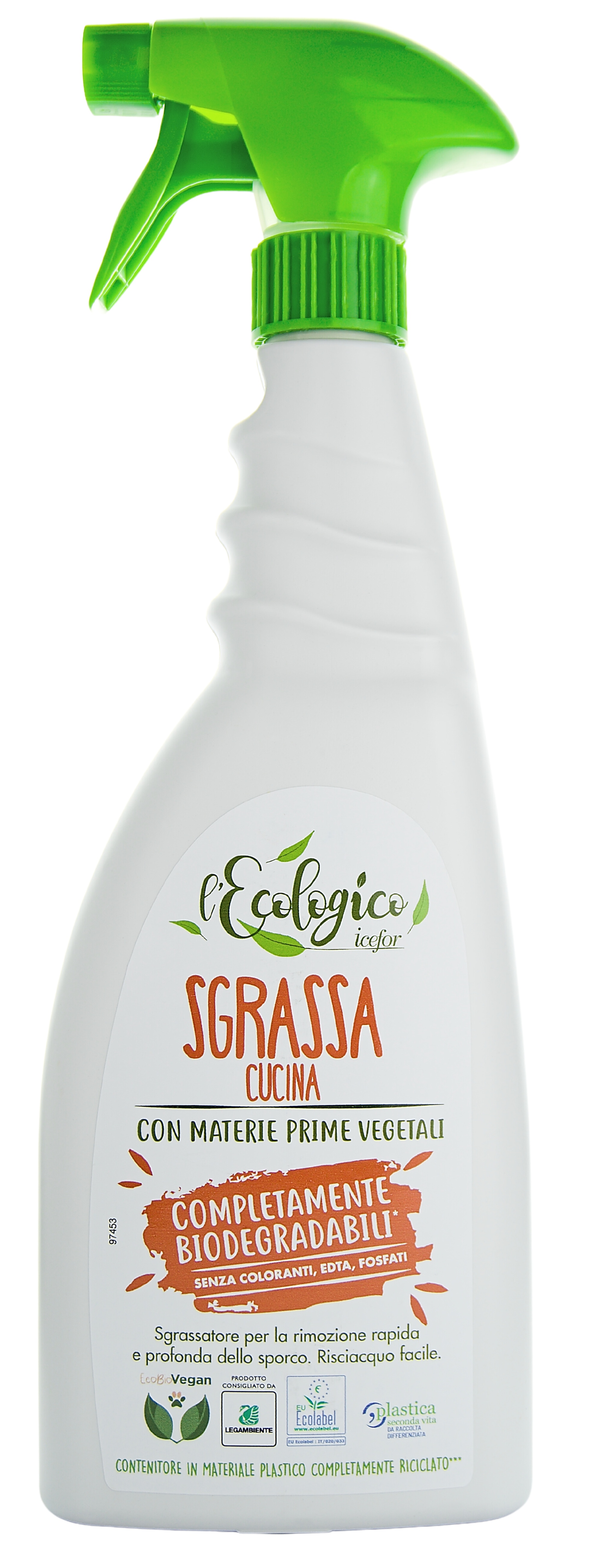 Odmašťovač L'ecologico Sgrassa Cucina, 750 ml