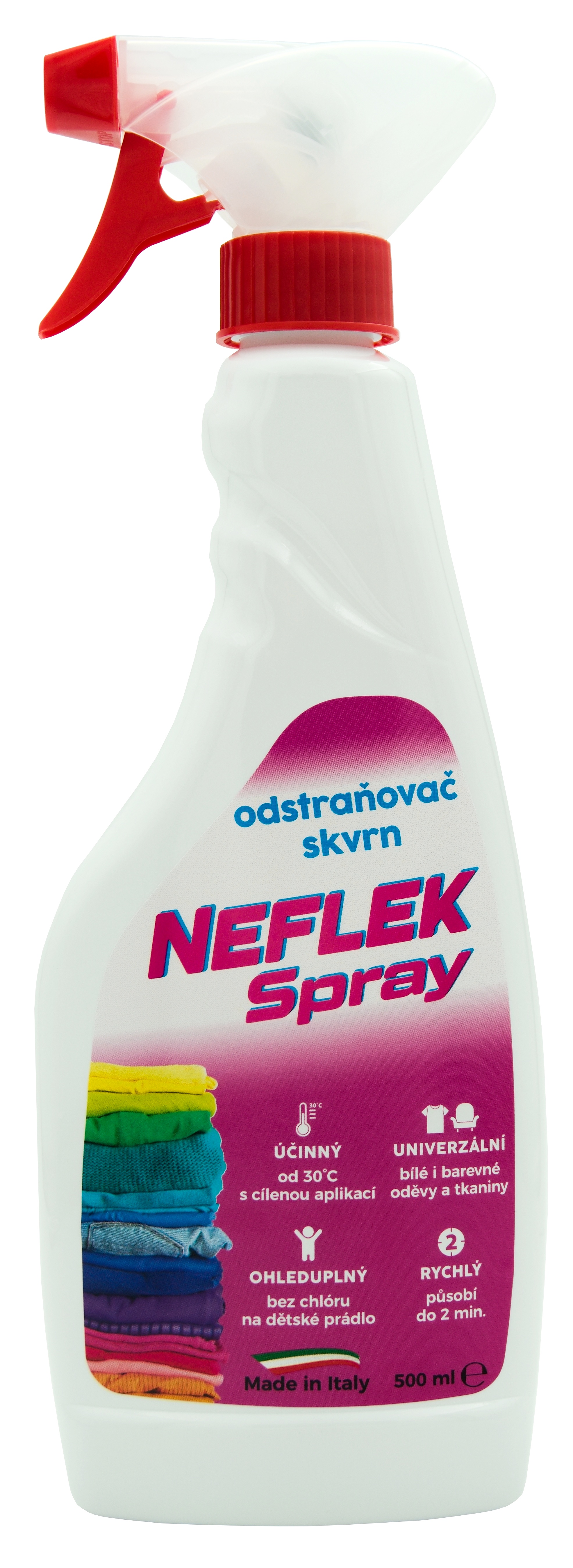 Odstraňovač skvrn Neflek Spray, 500 ml