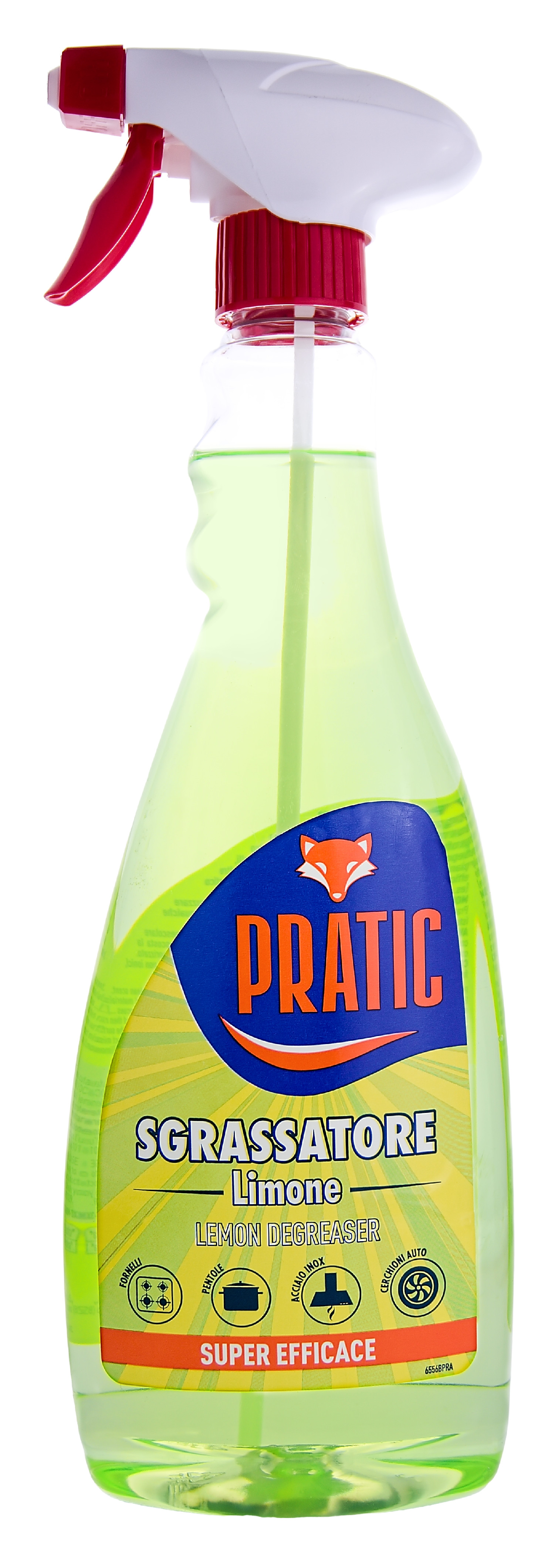 Odmašťovač Pratic Sgrassatore Limone, s vůní citronu, 750 ml