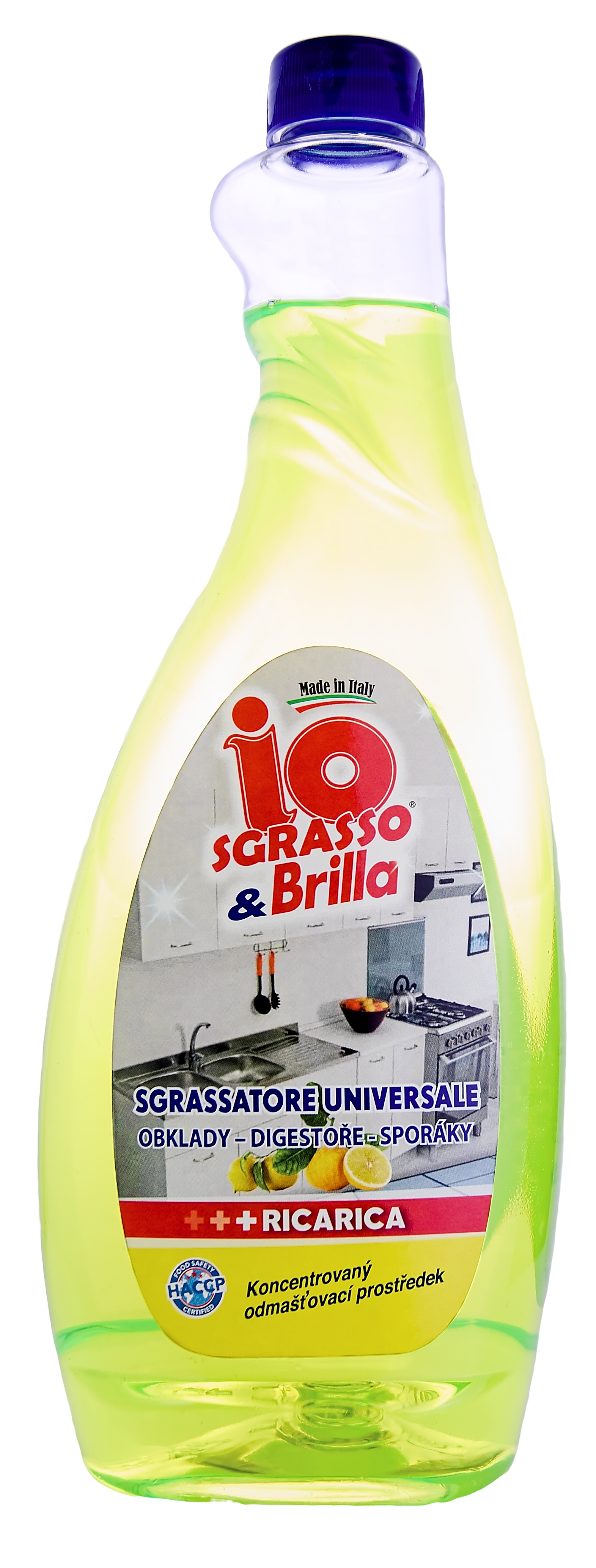 Odmašťovač Io Sgrasso & Brilla, náhradní náplň, 750 ml