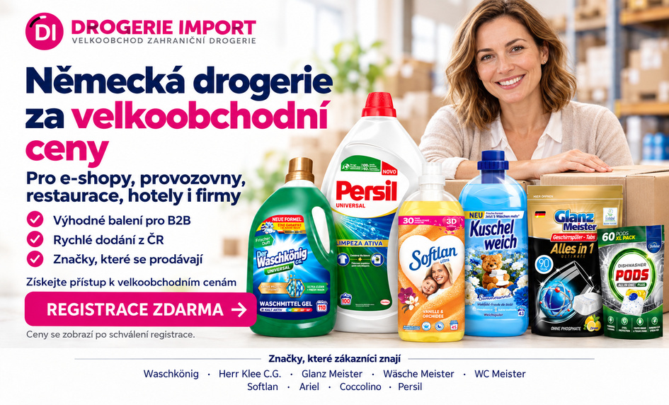 Registrace hlavní Banner Drogerie Import