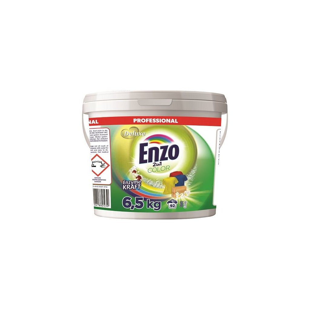 Deluxe Enzo prací prášek Professional 6,5kg 2in1 Color 92WL kyblík 4260504880539