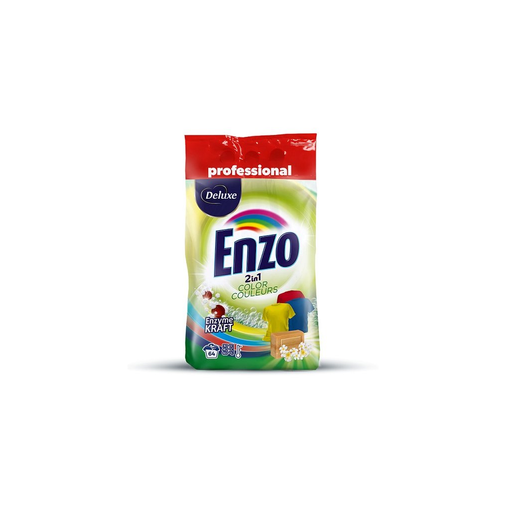 Deluxe Enzo prací prášek Professional 4,5kg 2in1 Color 64WL 4260504880966