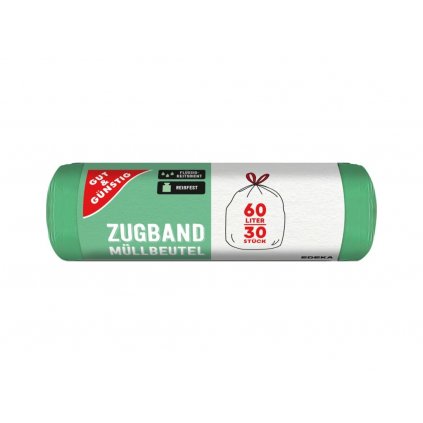 G&G Odpadkové pytle zavazovací 60L , 30ks 4311536933837
