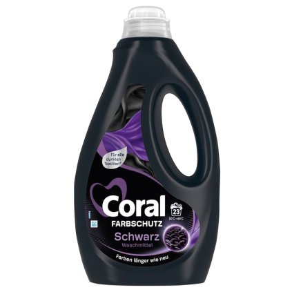 Coral prací gel Farbschutz 1,15L 23WL prací gel na černé prádlo 8720181327117
