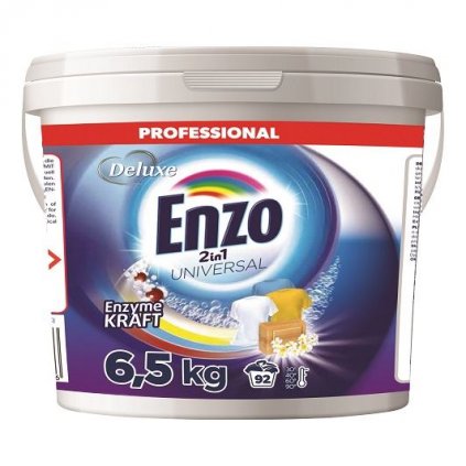 Deluxe Enzo prací prášek Professional 6,5kg 2in1 Universal 92WL kyblík 4260504880546