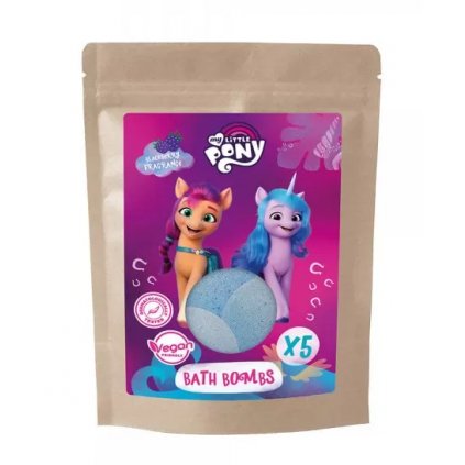 MY LITTLE PONY Fizzy Bath Bombs Doypack 5 x 50g šumivé koule do koupele 5060537181813