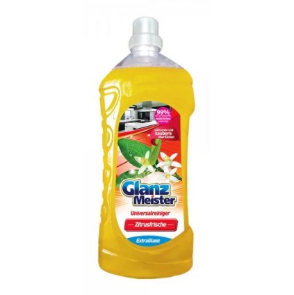 GlanzMeister na mytí podlah 1,5L Zitrusfrische žlutý 4260418934144