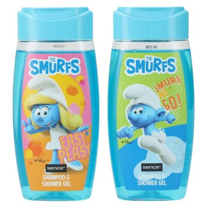 Šmoulové 210ml 2v1 šampon+sprchový gel MIX 12ks 8721073623386