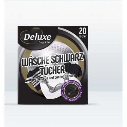 Deluxe Wasche Schwarz Tucher 20ks ubrousky proti zabarvení černého prádla 4260504880270