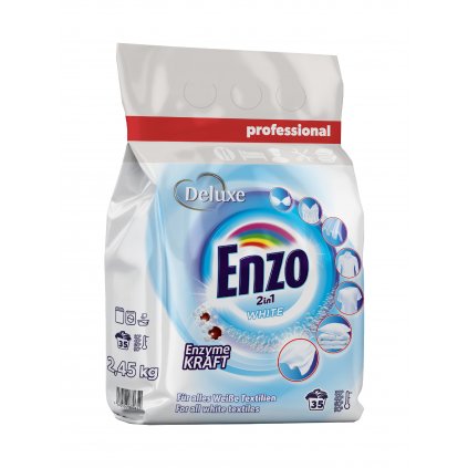 Deluxe Enzo prací prášek Professional 2,45kg 2in1 White 35WL 4260504880652