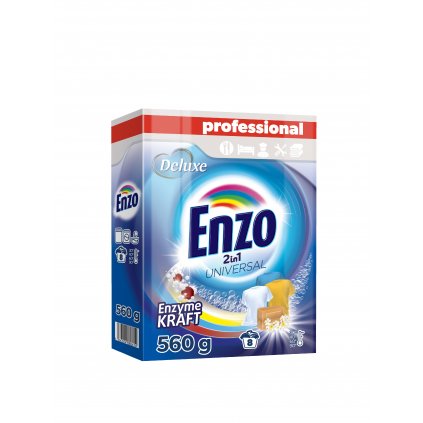 Deluxe Enzo prací prášek Professional 560g 2in1 Universal 8WL 4260504880614