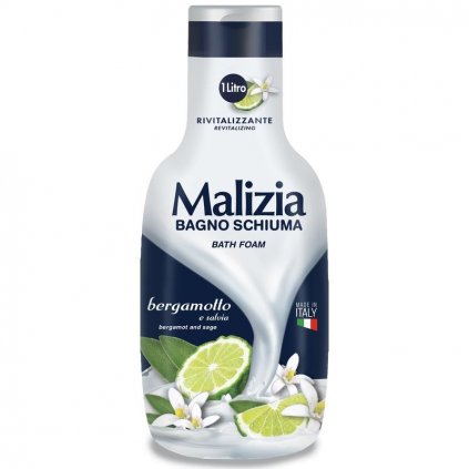 Malizia pěna do koupele Bergamot and Sage 1000 ml náplň 8003510034697