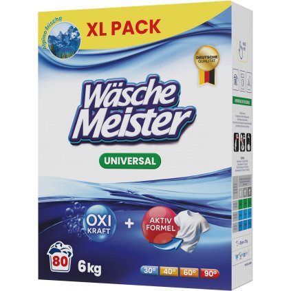 WascheMeister prací prášek 6 kg Universal – 80 WL 4260418934304