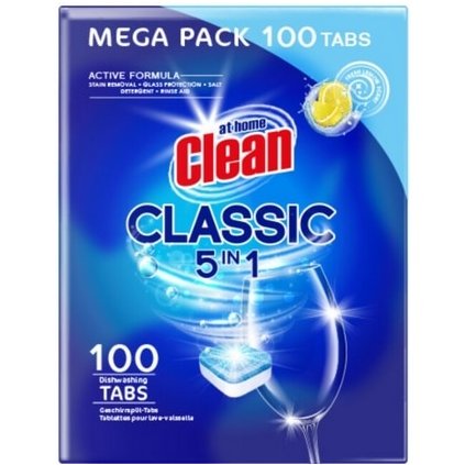 At Home Clean 5in1 Mega Pack 100ks Lemon tablety do myčky 8720964896991