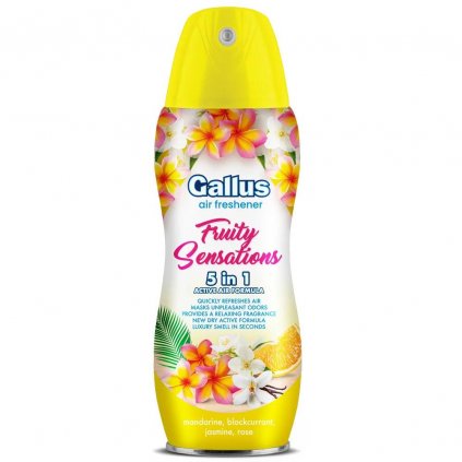 Gallus osvěžovač vzduchu 5v1 300ml Fruity Sensations žlutý 4251415302074