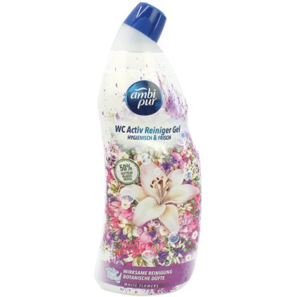 Ambi Pur 750ml WC gel White Flowers fialový 8435495837329