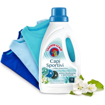 Chanteclair Capi Sportivi 900ml 18W prací gel na sportovní a syntetické oblečení 8015194503024