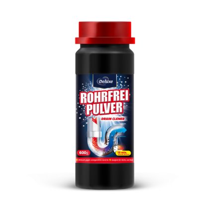 Deluxe Rohrfrei Pulver 600g čistič odpadů v prášku 4260504880362