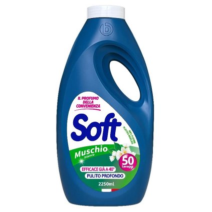 Soft 2250ml prací gel 50W Muschio Bianco 8003640022106