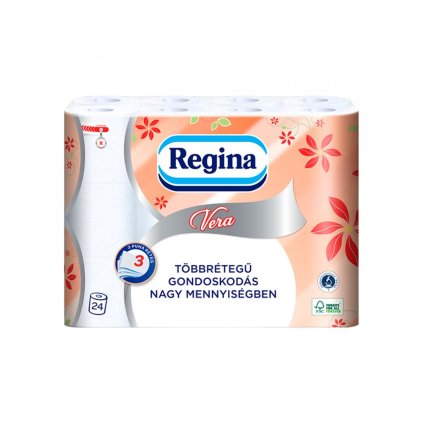 Regina Vera 24ks 3 vr. toaletní papír bez parfemace 5997892514805