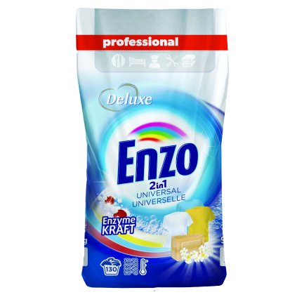 Deluxe Enzo prací prášek Professional 9,1kg 2in1 Universal 130WL folie 4260504880928