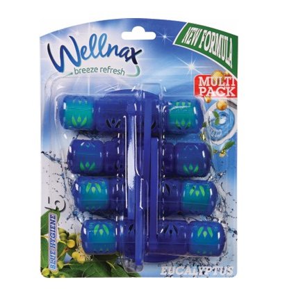 Wellnax WC závěska 4x50g barvící Eucaliptus 8694732004065