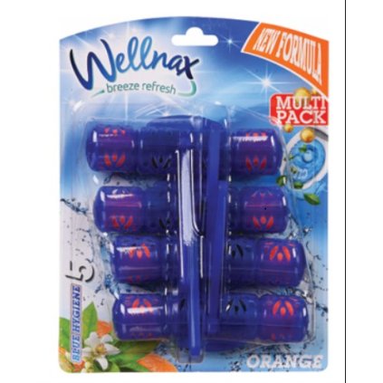 Wellnax WC závěska 4x50g barvící Orange 8694732004058