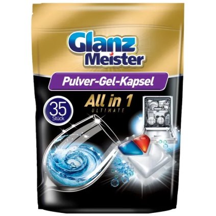 Glanz Meister Pulver Gel Kapsel Ultimate All in 1 35ks tablety do myčky 4260418936230