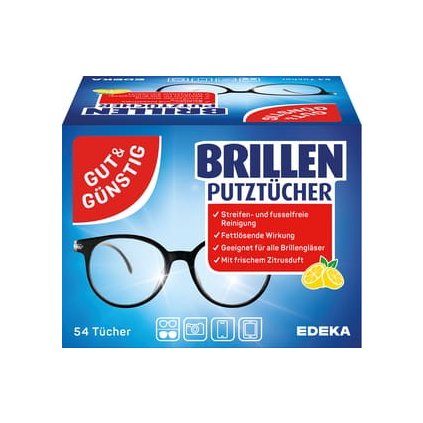 G&G Brillen Putztucher 54ks čistící ubrousky na brýle 4311501105573