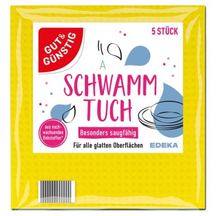 G&G Schwamm Tuch 5ks houbové utěrky 4311501419519