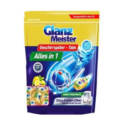 Glanz Meister Geschirrspüler Alles in 1 tablety do myčky - 90ks