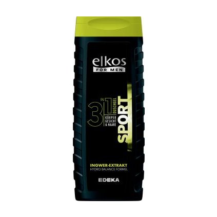 ELKOS spr.gel Men 3v1 Sport Ingwer Extrakt 300ml 4311501677834