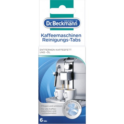 Dr Beckmann Kaffeemaschinen Reinigungs Tabs 6x1,6g čistící tablety na kávovary +4008455028712