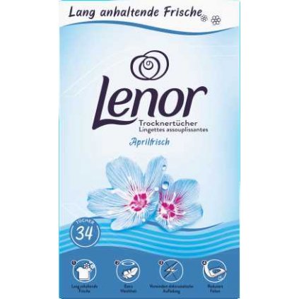 Lenor vlhčené ubrousky do sušičky 34ks modré 8001090747723