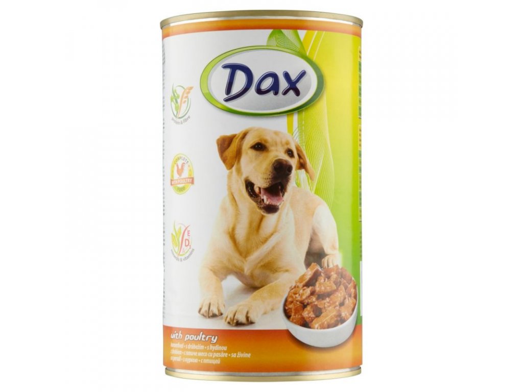 DAX kozerva pro psy s drůbežím masem 1250 g