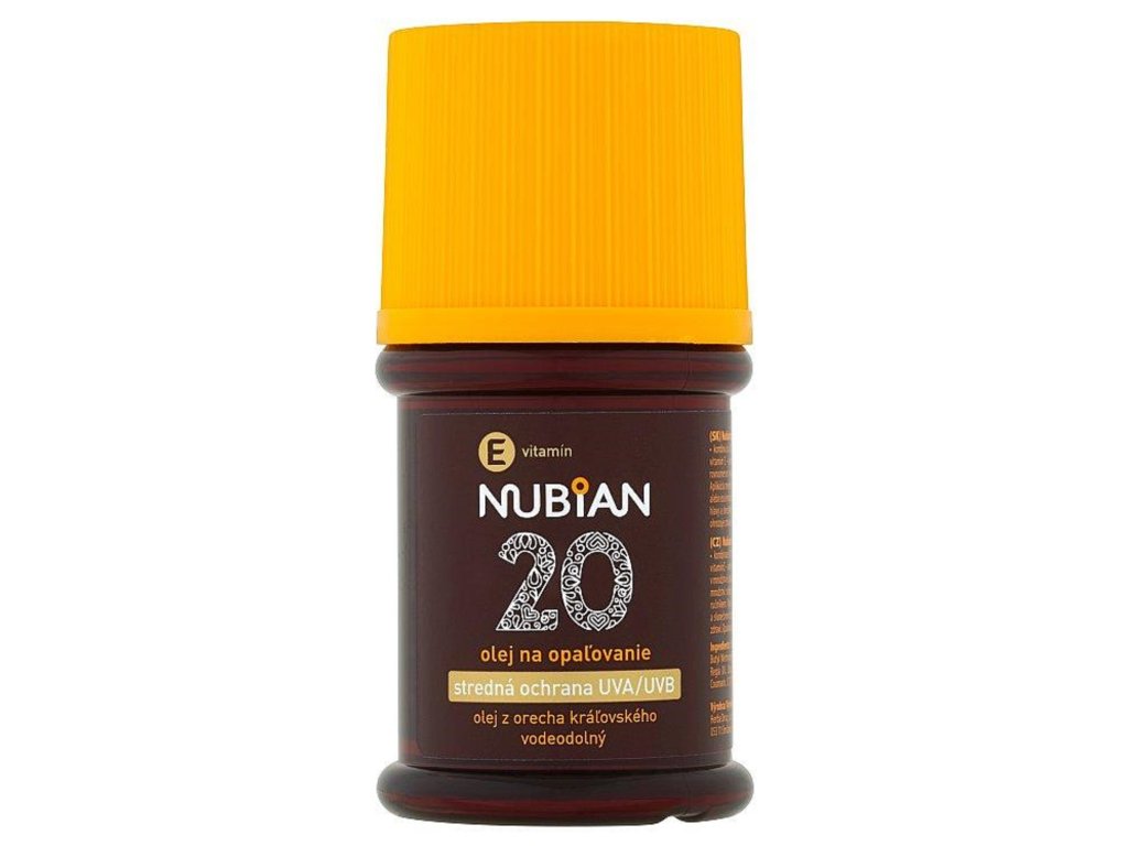 45429 nubian olej na opalovani f20 60ml plast