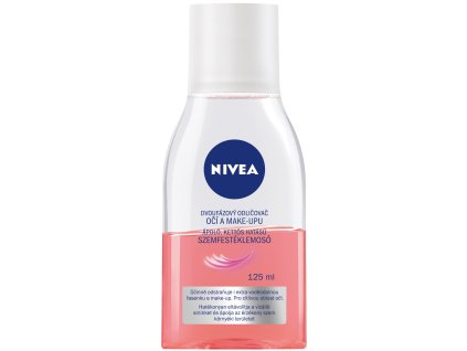 47568 nivea visage odlicovac oci a makeupu 2 fazovy ruzovy 125 ml