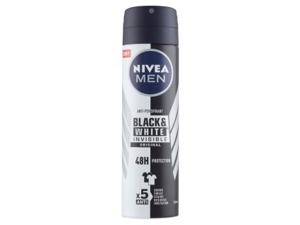 55467 nivea deo men 150ml black white invisible original