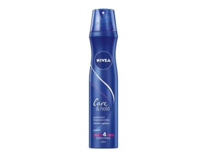 55578 nivea care hold regeneracni lak na vlasy pro extra silnou fixaci extra strong 4 250 ml