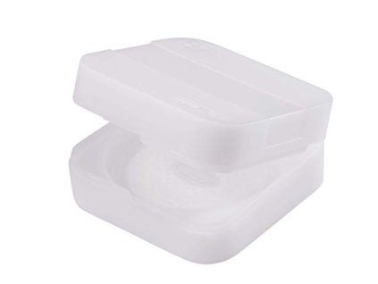 DENTiCASE Set. Patentierte hygienische Aufbewahrungsbox weiss + 24 Super Absorber Pads von DENTiCASE 2342504425