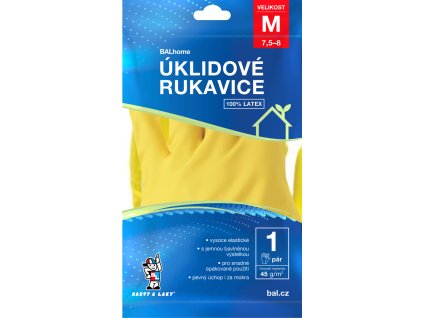 598666 rukavice uklidove zlute m