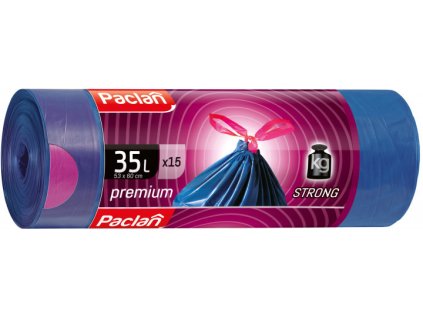 Paclan Pytle na odpad Premium zatahovací uši 2 vrstvy 35l 15ks