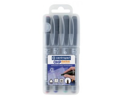 Popisovač Centropen 2636 OHP F permanentní sada 4ks