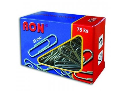 Dopisní spony kancelářské RON 453 32mm 75ks